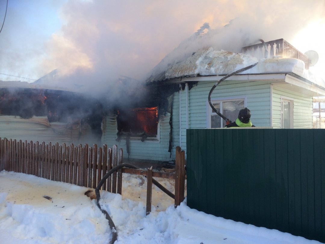 Пожар в жилом доме в городском округе Павловский-Посад